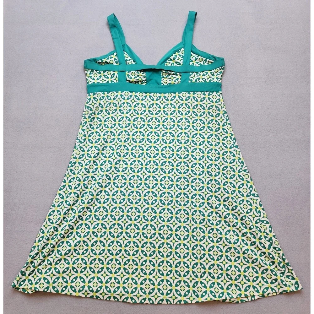 Patagonia Women's XL Shelf‎ Bra Swim Dress Teal Geometric Print UPF Beach